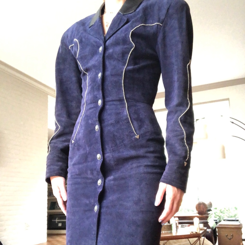 Vintage North Beach Leather Dress